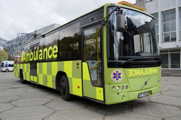 На Полтавщині представили новий евакуаційний автобус