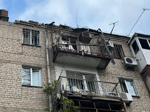 Российская ракета С-300 разрушила квартиры на двух этажах жилого дома