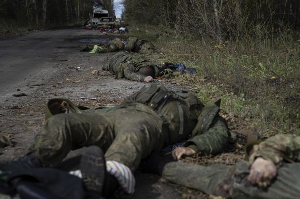 Убитые российские военные возле Лимана 