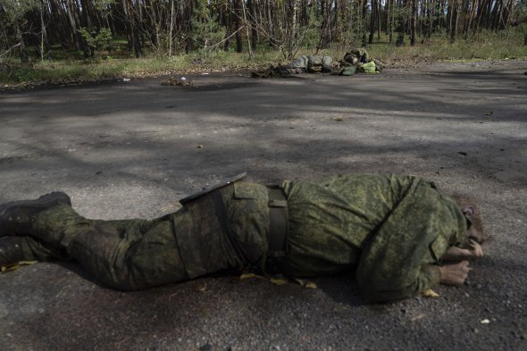 Тела российских солдат возле Лимана