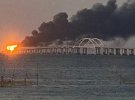 На території тимчасово окупованому Криму вранці в суботу, 8 жовтня, трапилася "бавовна" в районі Керченського мосту