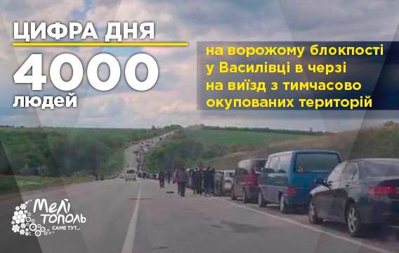Захватчики держат в заложниках 4 тыс. украинцев на блок-посте в Васильевке