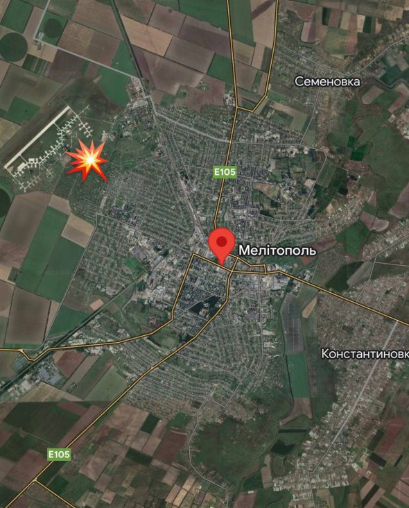 В захваченном Мелитополе прогремели взрывы на аэродроме