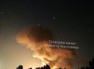 Пожежа після прильоту в Миколаєві