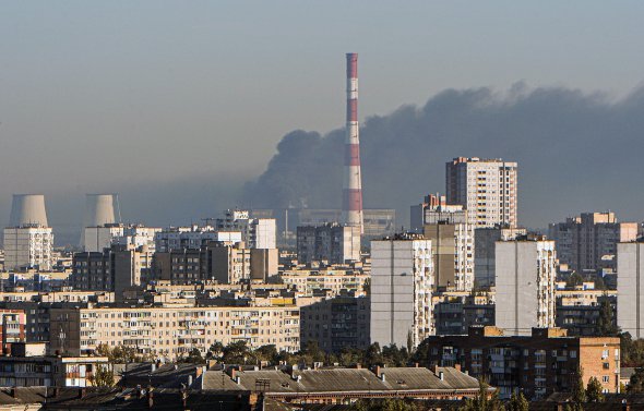 Киев после обстрела 11 октября 