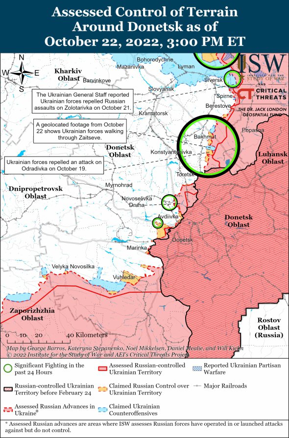 На временно оккупированных территориях Луганской области оккупанты возводят линию обороны, которая частично лежит в пределах, которые они захватили еще в 2014 году