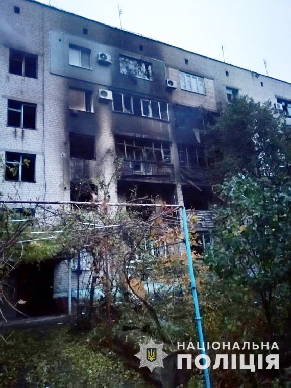 Наслідки обстрілу Запорізької області