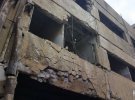 Зруйнована ракетним ударом РФ будівля  у Миколаєві