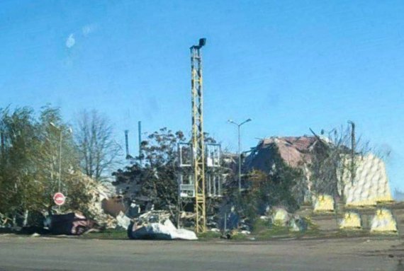 В оккупированной Волновахе Донецкой области - "хлопок"