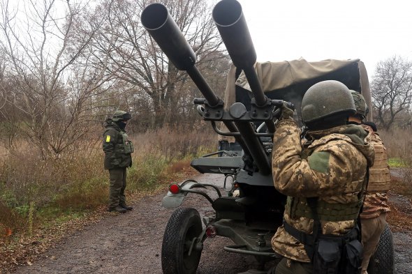 Украинские военные в Харьковской области