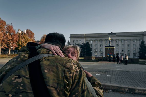 Президент Украины Владимир Зеленский показал фото освобожденного Херсона