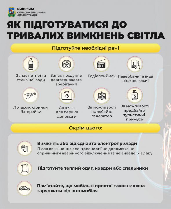 Українців закликати готуватися до можливих значних перебоїв з електрикою