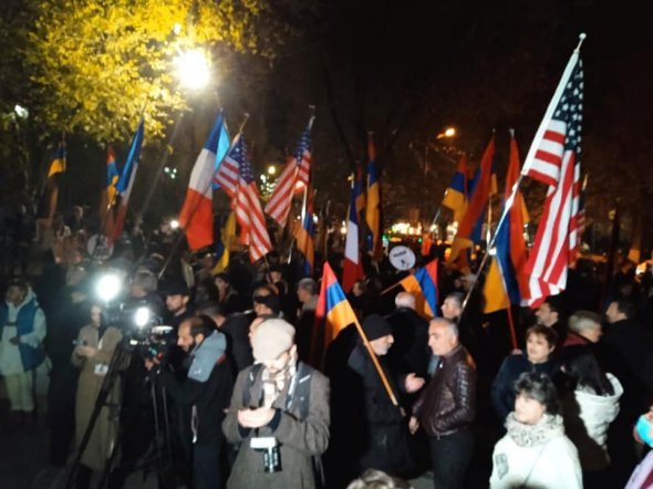 Мітинг в Єревані проти приїзду Путіна на саміт ОДКБ
