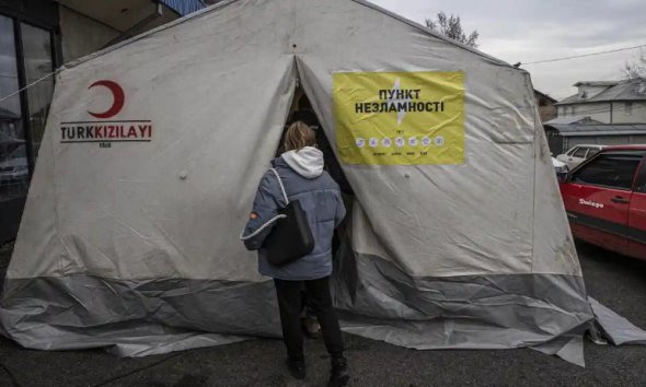 «Центр непобедимости» в Днепре, один из тысяч, созданных на этой неделе по всей Украине 