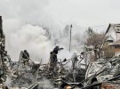 Последствия ракетного обстрела мирного квартала Днепра