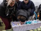 У Вільнянську поховали немовля, вбите російською ракетою у пологовому будинку