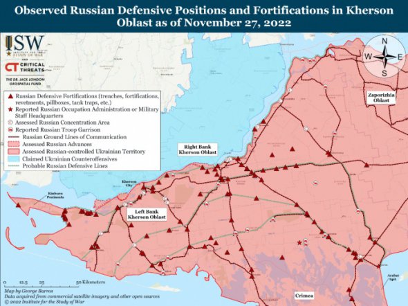 Российские войска явно не рассчитывают на то, что смогут помешать украинским войскам форсировать реку Днепр