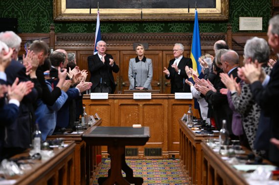 Жена президента Украины Елена Зеленская выступила в парламенте Великобритании.