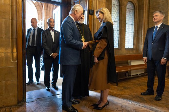 Жена президента Украины Елена Зеленская встретилась в Лондоне с королем Великобритании Карлом ІІІ.