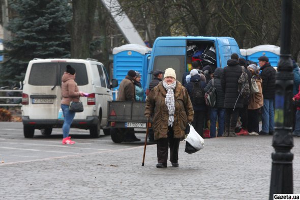 Під час окупаціі у місто завозили російські продукти