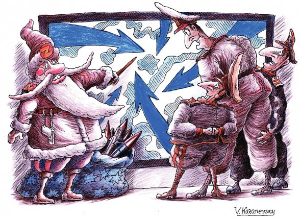 Російський агресор готує новий масований обстріл критичної інфраструктури України, повідомляють аналітики Інституту вивчення війни. ”Цікаво, що навіть без світла під масованими ракетними обстрілами не всі українці знаходять у собі сили відмовитися від Діда Мороза й жартів з ”Іронії долі”, – міркує художник Володимир Казаневський