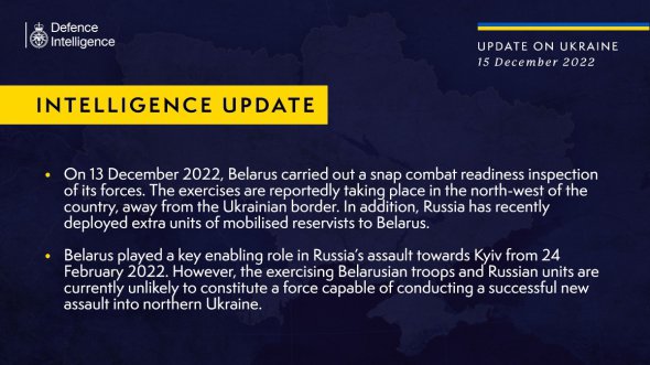 В британской разведке оценили возможность нового наступления на север Украины