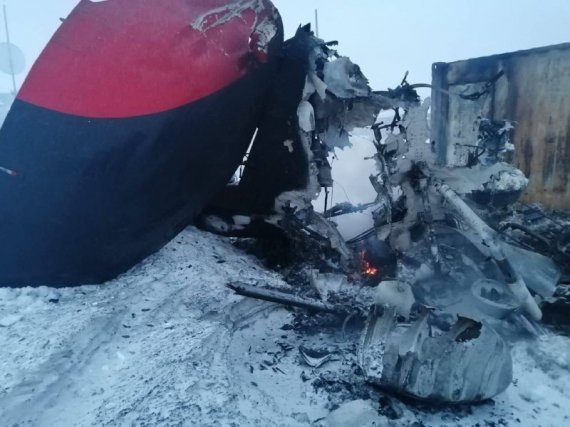 У Росії розбився і згорів вертоліт Мі-8