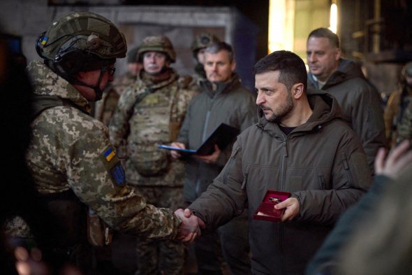 Візит президента Зеленського до Бахмута