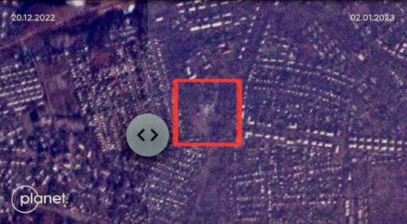 Знімок бази окупантів після удару ЗСУ