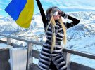 Карина Жосан в Куршевеле во Франции.