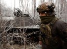 Украинский воин зимой