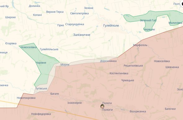 У Запорізькій області селища Мирне та Дорожнянка перейшли у "сіру зону"