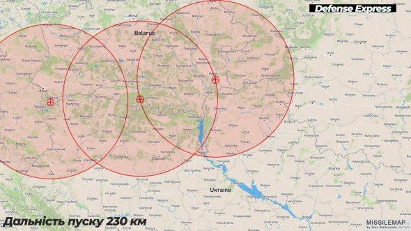 Запускать ракеты по Киеву 14 января могли с территории Белоруссии