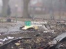 Место падения вертолета ГСЧС в Броварах, на борту которого находились, в частности, Монастырский, Енин и Лубкович