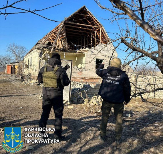 Правоохранители зафиксировали последствия очередных вражеских обстрелов Харьковщины