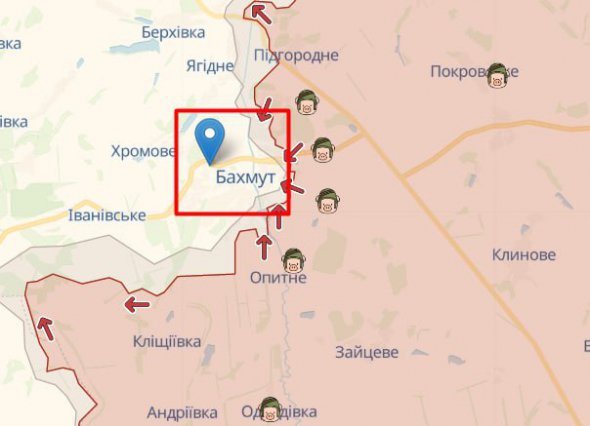 Російські війська кинули всі сили на прорив оборони Збройних сил України та оточення міста Бахмут