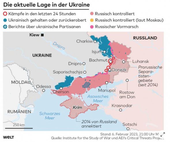 Карта окупованих та звільнених територій 