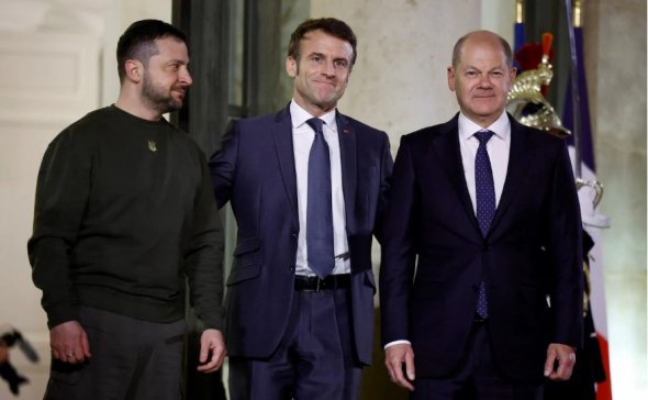 Президент України з главами Франції та Німеччини