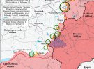 Карта бойових дій в Україні від американських аналітиків