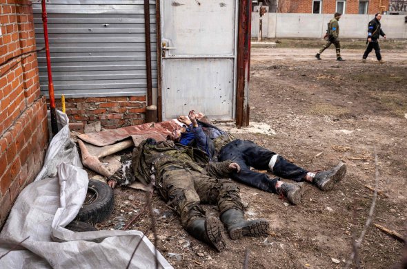 Тіла російських солдатів у Харківській області, 30 березня 2022 року 
