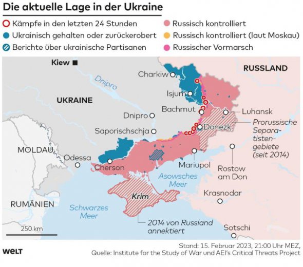 Оккупированные и освобожденные территории Украины