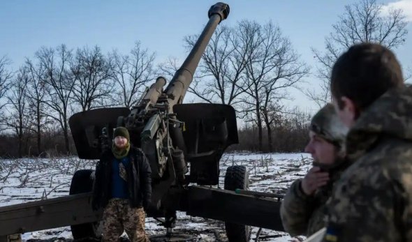 Українська артилерія на Донбасі 