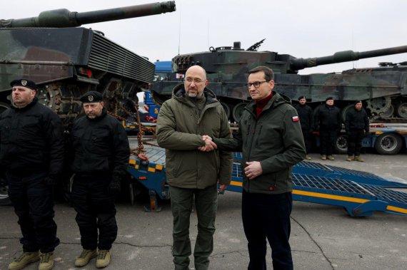У п'ятницю, 24 лютого перші німецькі танки Leopard 2 прибули в Україну