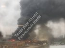 В Подольском районе Киева большой пожар