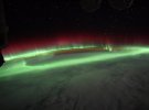 В NASA показали зеленое полярное сияние из космоса