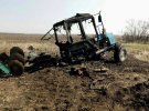 На Херсонщине на взрывчатке, оставленной российскими оккупантами, подорвался трактор