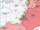 Карта боевых действий в Украине от американских аналитиков