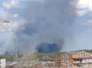 У тимчасово окупованому Енергодарі Запорізької області розпочалася сильна пожежа