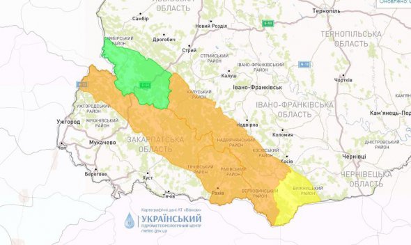 Карпати охопив шторм