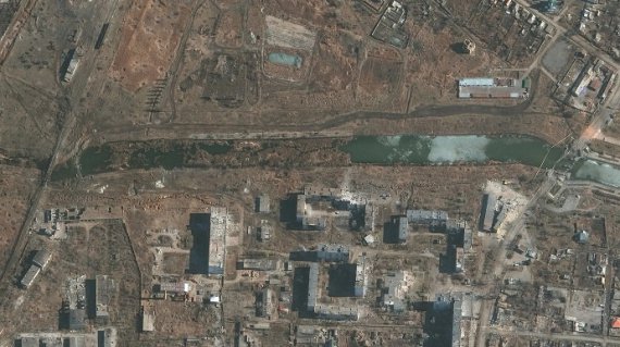 Супутникові знімки Бахмута за 23 лютого 